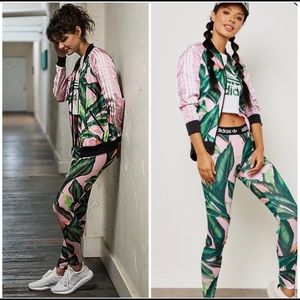NEW Adidas Palm Leaf Print Set